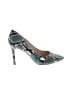 Botkier Animal Print Teal Heels Size 9 1/2 - photo 1