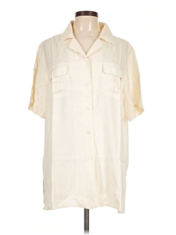 Avenue Short Sleeve Silk Top (view 1)