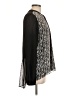 T Tahari 100% Polyester Black Long Sleeve Blouse Size L - photo 4
