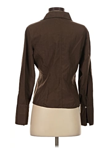 Tracy M. Long Sleeve Silk Top (view 2)