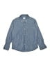 Crewcuts 100% Cotton Chevron-herringbone Blue Long Sleeve Button-Down Shirt Size 10 - photo 1