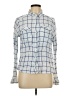 Forever 21 100% Viscose Plaid Blue Long Sleeve Button-Down Shirt Size L - photo 1