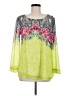 Soft Surroundings 100% Polyester Green Long Sleeve Blouse Size M - photo 1