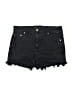 Tractr Hearts Black Denim Shorts Size 6 - photo 1