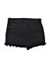 Tractr Hearts Black Denim Shorts Size 6 - photo 2