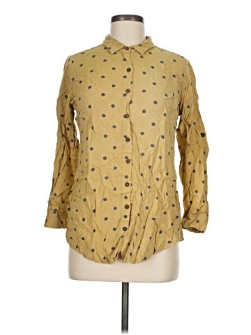 Utsa 3/4 Sleeve Button-Down Shirt (view 1)