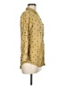 Utsa 100% Viscose Polka Dots Yellow 3/4 Sleeve Button-Down Shirt Size M - photo 4