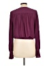 Ramy Brook Burgundy Long Sleeve Blouse Size L - photo 2