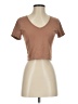 Yogalicious Brown Short Sleeve T-Shirt Size S - photo 1