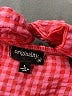Originality Checkered-gingham Pink Casual Dress Size L - photo 7