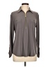 Anne Klein Gray Long Sleeve Blouse Size L - photo 1