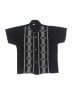 Unbranded Black Short Sleeve Button-Down Shirt Size 2 - photo 1