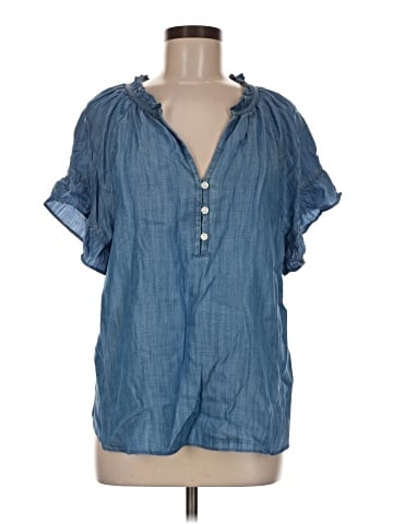 Lands' End Short Sleeve Blouse (view 1)