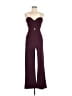 Mind Code Solid Burgundy Jumpsuit Size M - photo 1