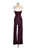 Mind Code Solid Burgundy Jumpsuit Size M - photo 2