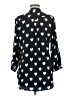 Fun2Fun 100% Polyester Hearts Blue Long Sleeve Blouse Size M - photo 2