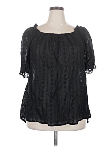 Shein Curve Short Sleeve Blouse (view 1)