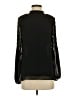 DR2 100% Polyester Solid Black Long Sleeve Blouse Size XS - photo 1