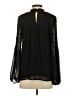 DR2 100% Polyester Solid Black Long Sleeve Blouse Size XS - photo 2
