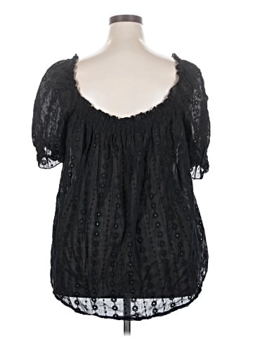 Shein Curve Short Sleeve Blouse (view 2)