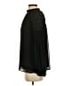 DR2 100% Polyester Solid Black Long Sleeve Blouse Size XS - photo 5