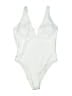 Unbranded Solid White One Piece Swimsuit Size XL - photo 1