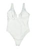 Unbranded Solid White One Piece Swimsuit Size XL - photo 2