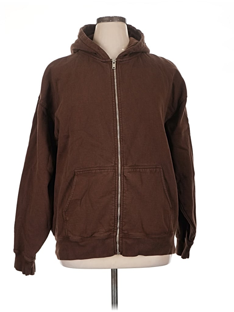 Pre-owned John Galt Zip Up Hoodie In Brown