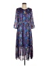 BA&SH 100% Polyester Paisley Blue Casual Dress Size Med (2) - photo 1