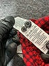 L.L.Bean 100% Cotton Houndstooth Checkered-gingham Plaid Red Burgundy Long Sleeve Button-Down Shirt Size L - photo 8