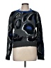 She + Sky 100% Acrylic Animal Print Black Blue Pullover Sweater Size M - photo 1