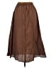 Unbranded Solid Brown Casual Skirt Size M - photo 2