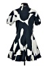 Milly Graphic Blue Casual Dress Size 2 - photo 2