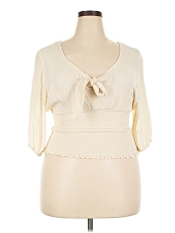 No Boundaries 3/4 Sleeve Blouse (view 1)