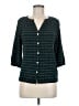 J.Jill Teal 3/4 Sleeve Button-Down Shirt Size M - photo 1
