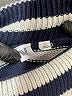 Gap 100% Cotton Stripes Blue Turtleneck Sweater Size L - photo 4