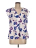 CAbi Purple Short Sleeve Blouse Size M - photo 1