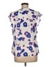 CAbi Purple Short Sleeve Blouse Size M - photo 2