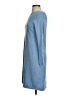 Talbots Solid Blue Casual Dress Size S (petite) - photo 5