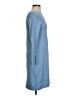 Talbots Solid Blue Casual Dress Size S (petite) - photo 4