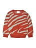 Compania Fantastica Stripes Orange Pullover Sweater Size 10 - photo 1