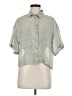 Love Notes Green Short Sleeve Blouse Size M - photo 1