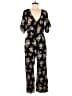 American Eagle Outfitters Floral Black Jumpsuit Size M - photo 1