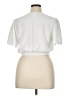 Monteau 100% Polyester White Short Sleeve Top Size XL - photo 2