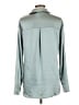 Mystree Metallic Silver Long Sleeve Blouse Size L - photo 2
