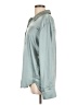 Mystree Metallic Silver Long Sleeve Blouse Size L - photo 5