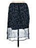 J.Crew 100% Cupro Animal Print Blue Casual Skirt Size S - photo 1