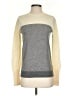 Theory Color Block Gray Wool Pullover Sweater Size S - photo 1