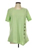 MULTIPLES Green Short Sleeve Top Size L - photo 1