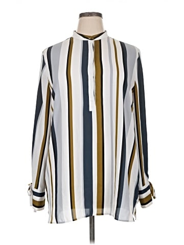 Ann Taylor Long Sleeve Blouse (view 1)